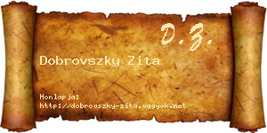 Dobrovszky Zita névjegykártya